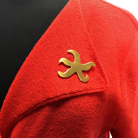 Vintage-Short Sleeved Nautical Cardigan/Dress - Picture 6 of 10